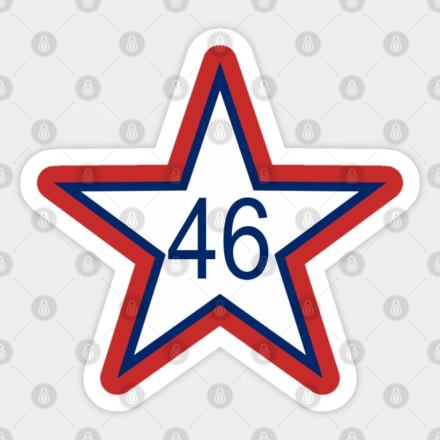 First State Flag of Oklahoma 46th State Sticker by Yesteeyear